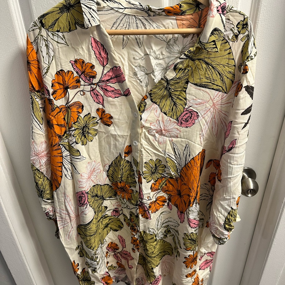Cupshe Multicolor Floral Coverup